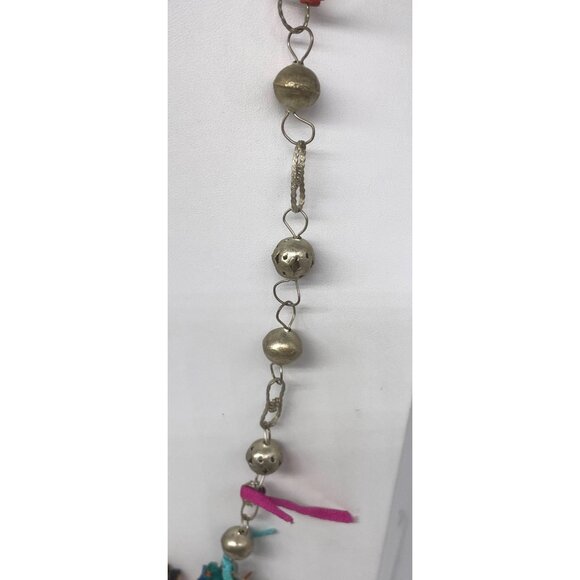 Worry/Wedding Doll Necklace Hand Crafted Miniature Silver Bells  Animal Baskets - Picture 8 of 14